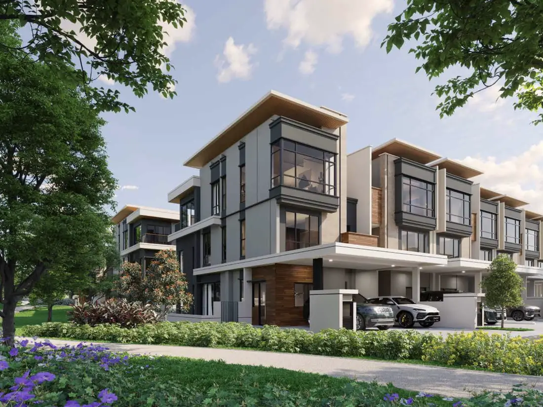Type A end lot at Zenia Parkhomes, ParkCity Damansara — artist’s impression